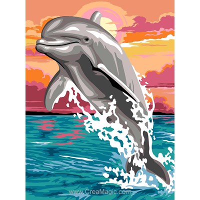 Canevas Le saut du dauphin - SEG