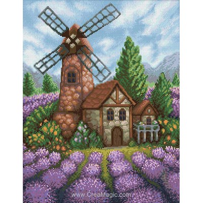 Kit broderie diamant Diamond Painting old windmill