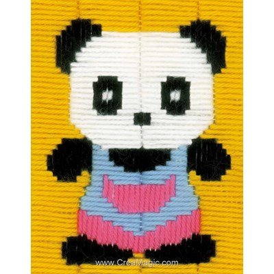 Le petit panda kit canevas point lance - Vervaco