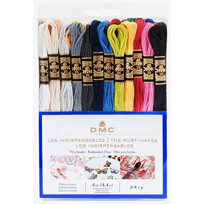 Pack de fils - 24 échevettes les indispensables - DMC