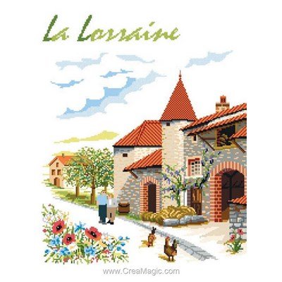 La lorraine broderie en point compté - Luc Création