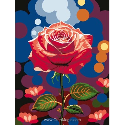 kit Canevas Complet Roses - Mimo Verde