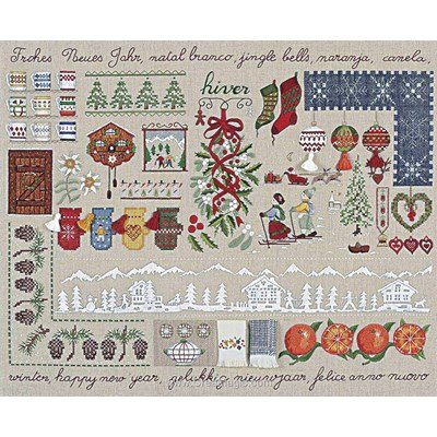 Kit de broderie imprimée Royal Paris l'hiver