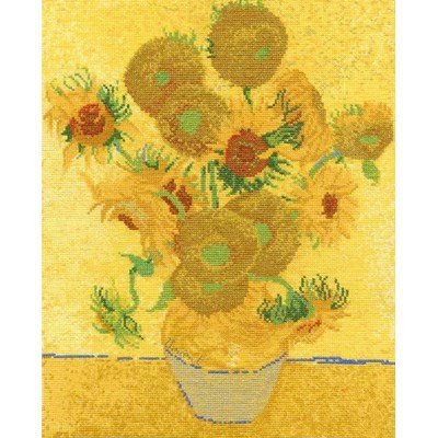 Broderie point compté DMC les tournesols de van gogh - national gallery