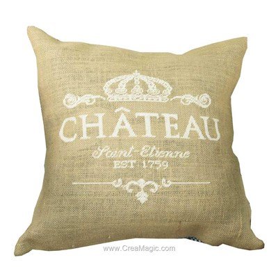 Coussin Anette Eriksson chateau blanc à broder en broderie au point de croix compté