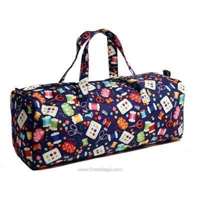 Sac à ouvrages couture marine de S & W