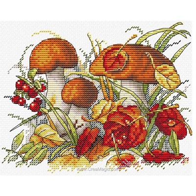 Champignons et feuilles d'automne kit - MP Studia