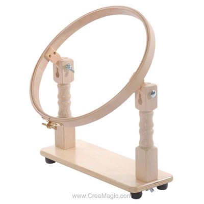 Tambours à broder - Sur support de table - 20 cm - Elbesee