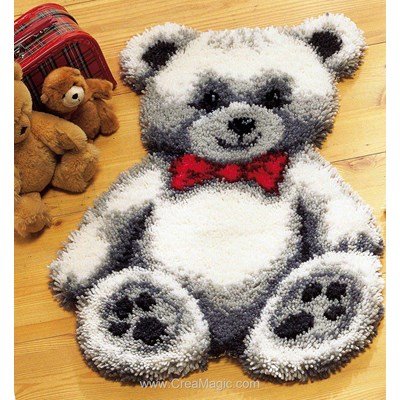 Kit tapis point noue ours blanc - Vervaco