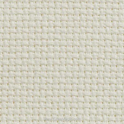 Toile aida 5.5 pts blanc antique - gold standard de Charles Craft