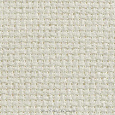 Toile aida 5.5 pts blanc antique - gold standard de Charles Craft