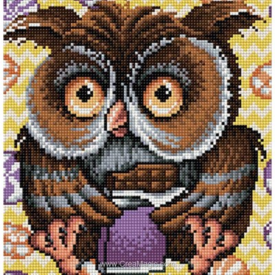 Kit broderie diamant owl de Diamond Painting