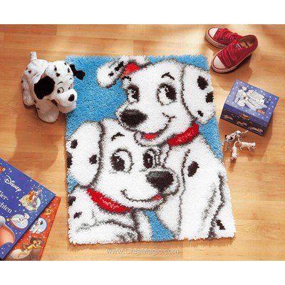 Tapis point noue Vervaco 101 dalmatiens de disney