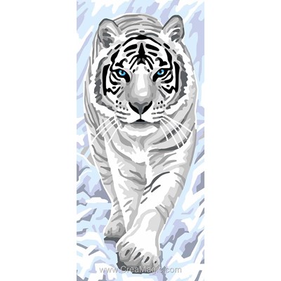 La marche du tigre blanc canevas de Collection d'art