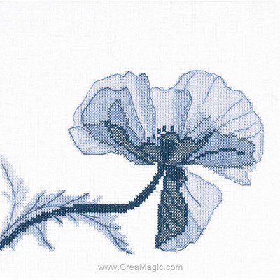 Poppy i sur etamine broderie en point compté - Lanarte