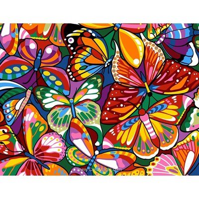 Margot canevas colored butterflies