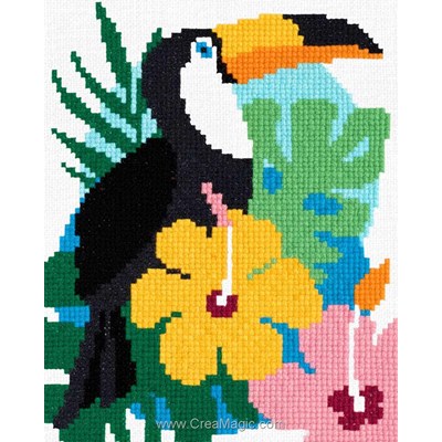 Broderie Traditionnelle Toucan - Marie Coeur