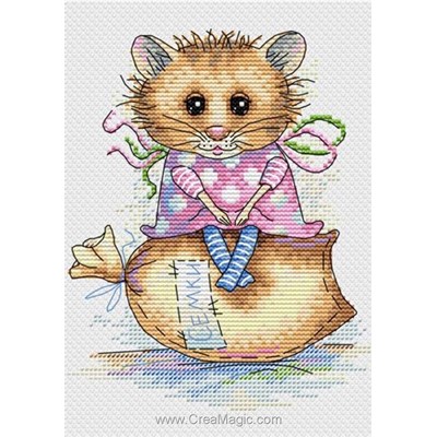 Kit broderie Petite souris jolie - MP Studia