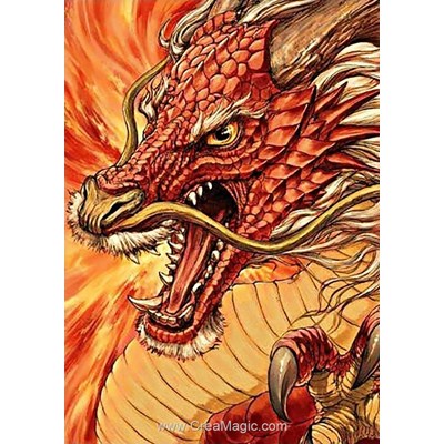 Broderie diamant chinese dragon - Wizardi