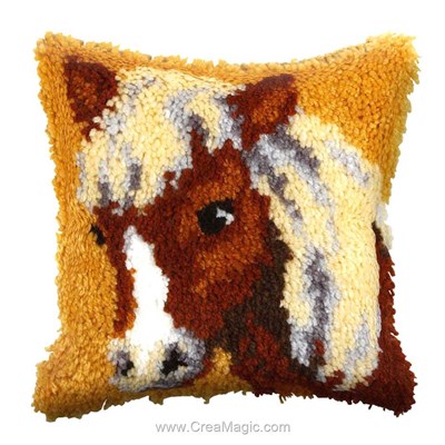 Coussin point noue petit poney - Orchidea