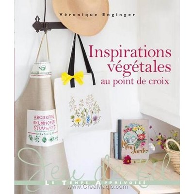 Livre Inspirations vegetales au point de croix - Librairie Créative