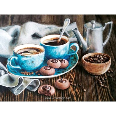 Kit broderie diamant coffee romance de Diamond Painting