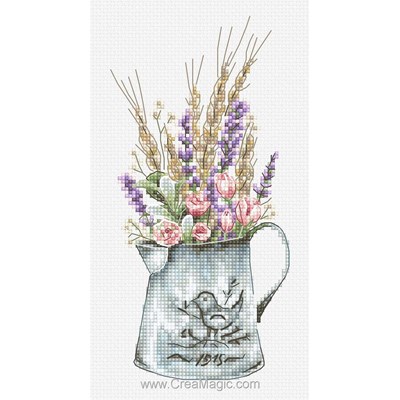 Kit point de croix Bouquet with lavender - Luca-S