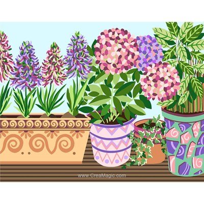 Les pots de fleurs canevas chez Royal Paris