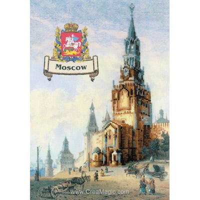 Point de croix à broder villes de russie - moscou - RIOLIS