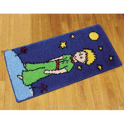 Tapis point noué Smyrnalaine le petit prince