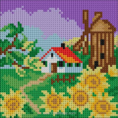 Broderie diamant Diamond Painting autumn landscape