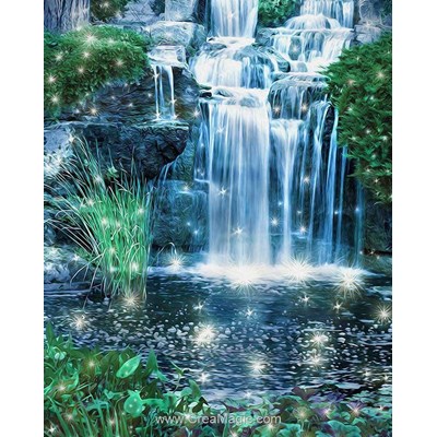 Broderie diamant cascade brillante de Diamond Painting