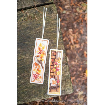 Marque page à broder En automne - lot de 2 - Vervaco