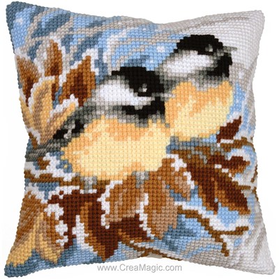 Coussin Mésanges en hiver - Vervaco