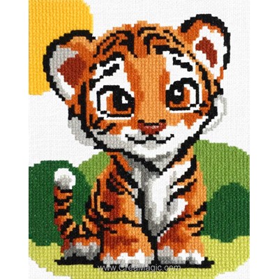 Broderie Traditionnelle Tigre - Marie Coeur