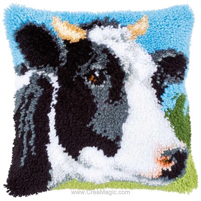 Kit coussin point noue Vervaco vache bretonne pie noire