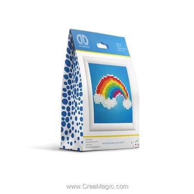 Broderie diamant - Arc en ciel Livré avec cadre - Diamond Dotz