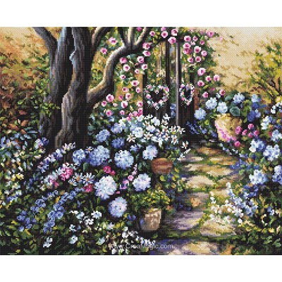 Broderie au point de croix wonderland garden - LETISTITCH