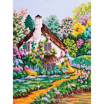 Collection d'art canevas jardin du cottage