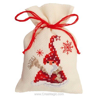 Kit sachet de senteur Vervaco santa avec écharpe à broder