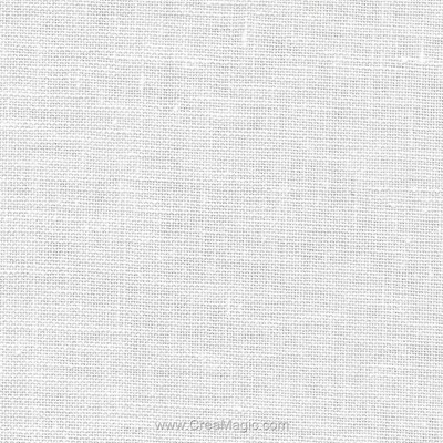 Toile lin bristol 18 fils blanc (100) de Zweigart