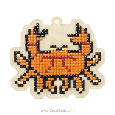 Kit broderie diamant Wizardi crab oliver