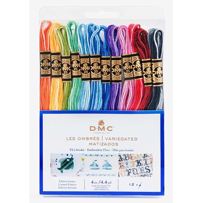 Pack de fils - 12 échevettes les ombrés - DMC