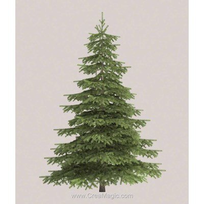 Toile aida 7.1 pts imprimée petit sapin de noel à broder - Brod'star