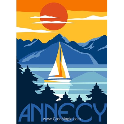 Affiche vintage - annecy canevas - Margot