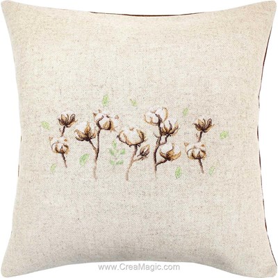 Kit coussin les fleurs de cotonnier - Luca-S