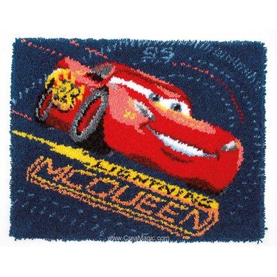 Kit tapis point noue disney cars lightning mcqueen de Vervaco