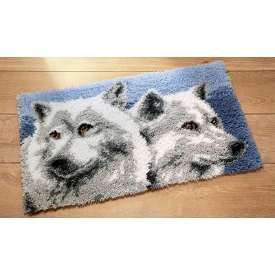 Kit tapis point noue les loups - Vervaco