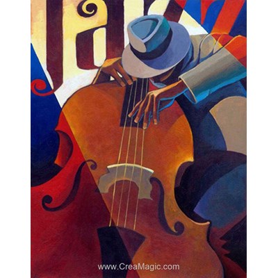 Kit broderie diamant musicien de jazz - Diamond Painting