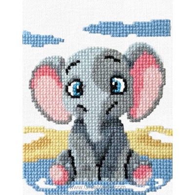 Broderie Traditionnelle Eléphant - Marie Coeur